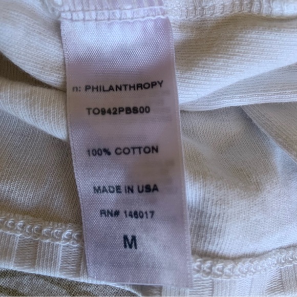 Philanthropy - Sky Ribbed Tank White Cat - Picture 7 of 7